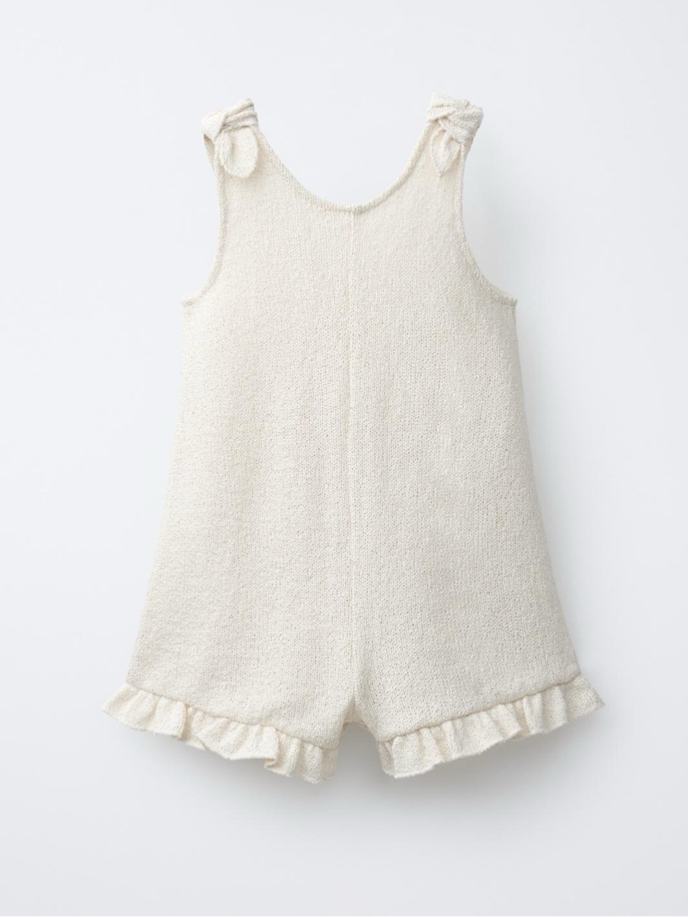 ZARA SHORT STRIPED KNIT JUMPSUIT WITH POCKETS